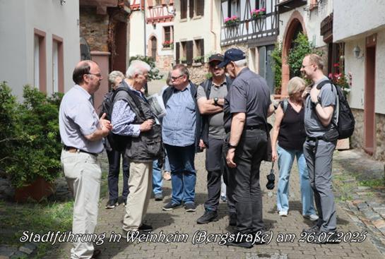Jahresrckblick 2025: Stadtfhrung in Weinheim am 26.07.2025