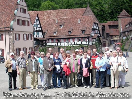 Jahresrückblick 2009: Wanderung am 17. Mai 2009 in Maulbronn (001)