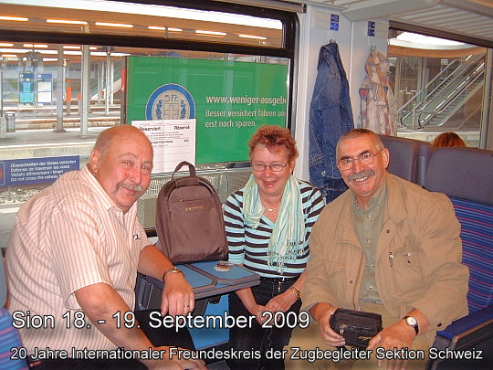 Jahresrückblick 2009: Sion 18. - 19. September 2009 20 Jahre Internationaler Freundeskreis der Zugbegleiter Sektion Schweiz (001)